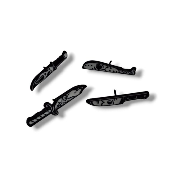 Horror Movies Ghost Face | Jason | Michael Myers | Chucky | 4 pc set Pin/Brooch - Picture 1 of 7